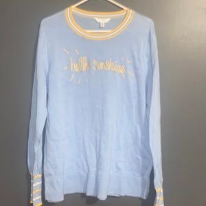 Women Time and Tru light sweater blouse size xxl